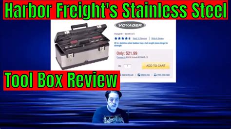 harbor freight stainless steel box|Harbor Freight Stainless Steel Tool Box Review .